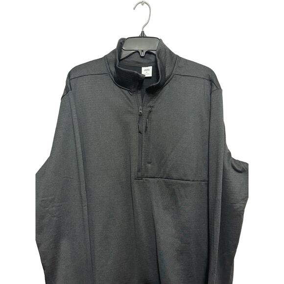 Amazon Essentials Pullover Top 1/4 Zip Neckline Long Sleeve Gray Men’s US XL NWT - Picture 2 of 8